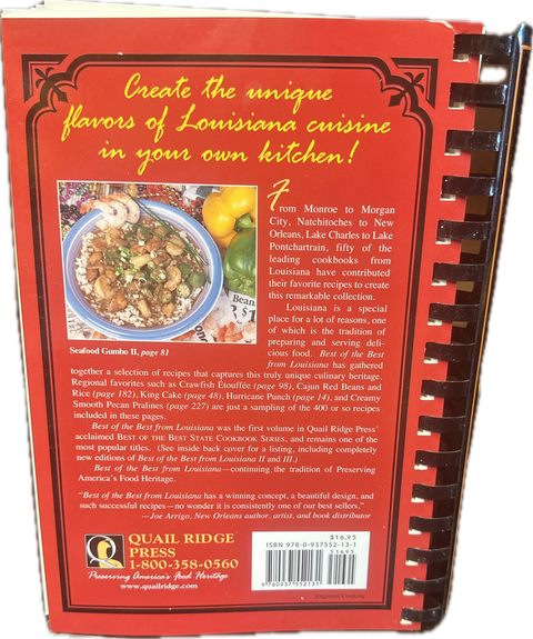 Best of the Best from Louisiana I Cookbook