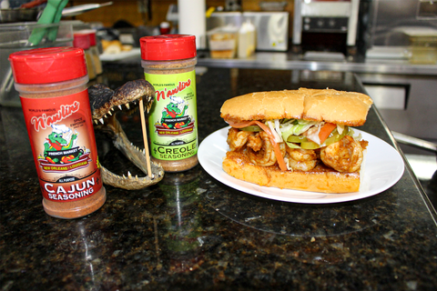 Sautéed Creole Shrimp Poboy