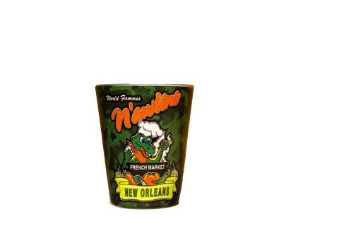 Nawlins Logo Camo Shot Glass