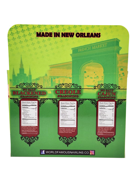 Cajun and Creole Seasoning Three Pack